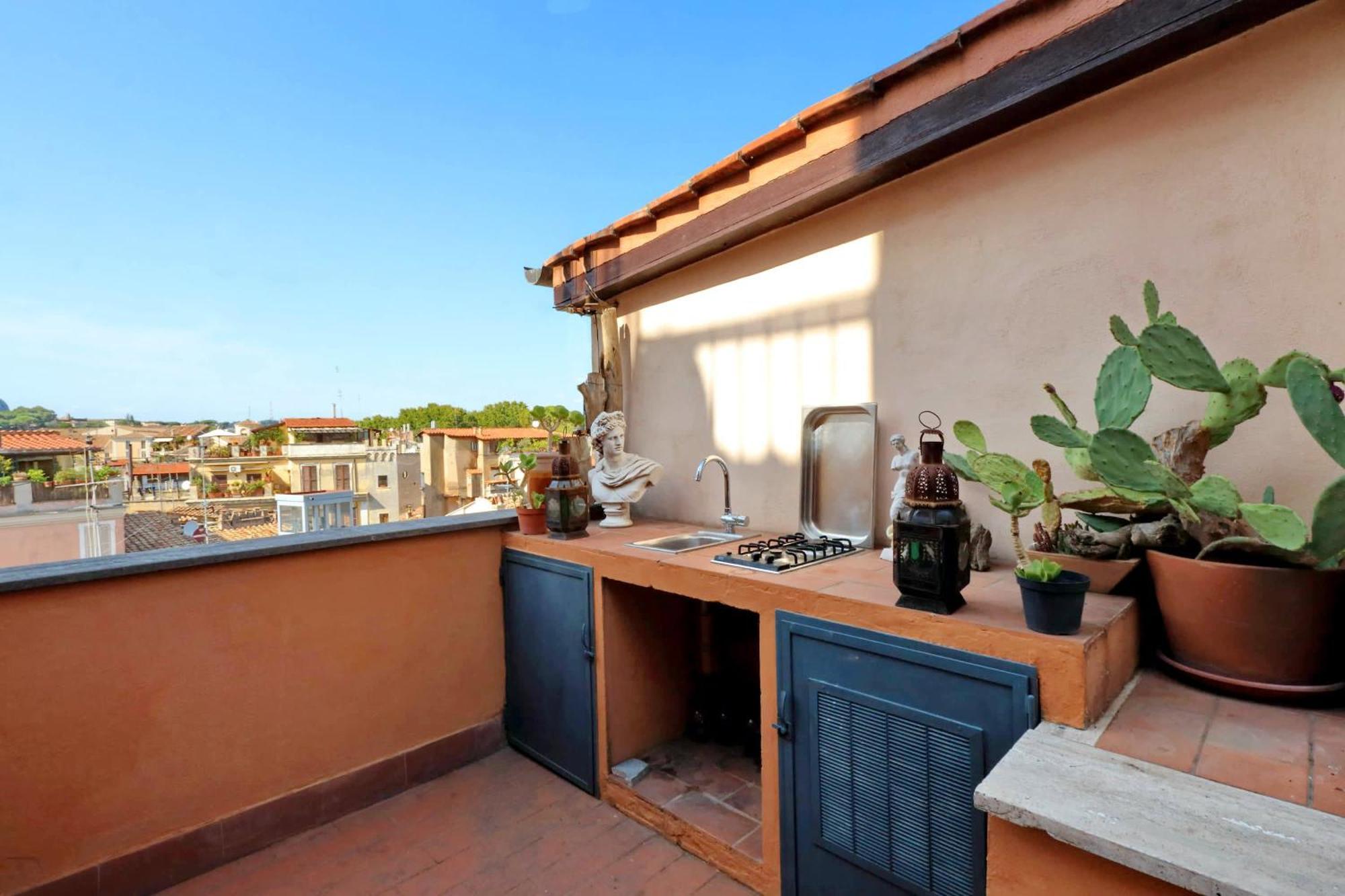 Vicolo Del Cinque Penthouse | Romeloft Lejlighed Eksteriør billede